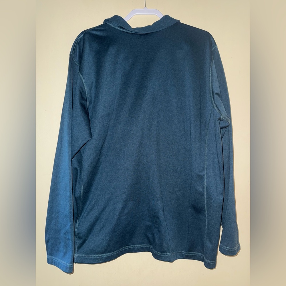 The North Face Men's Deep Teal Zip-Up Sweater - Picture 2 of 5